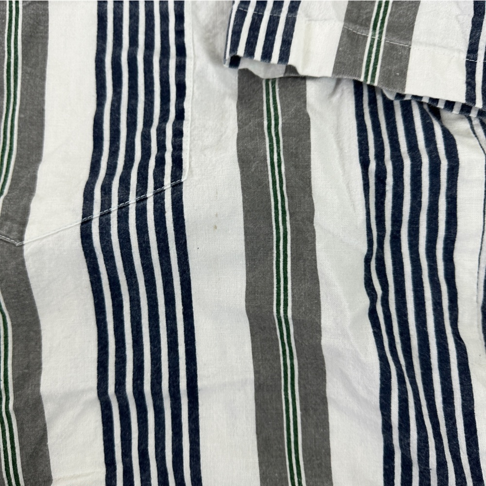 VTG Sierra Pacific Vertical Stripes XL Button Down Short Sleeve‎ Shirt - Picture 9 of 11